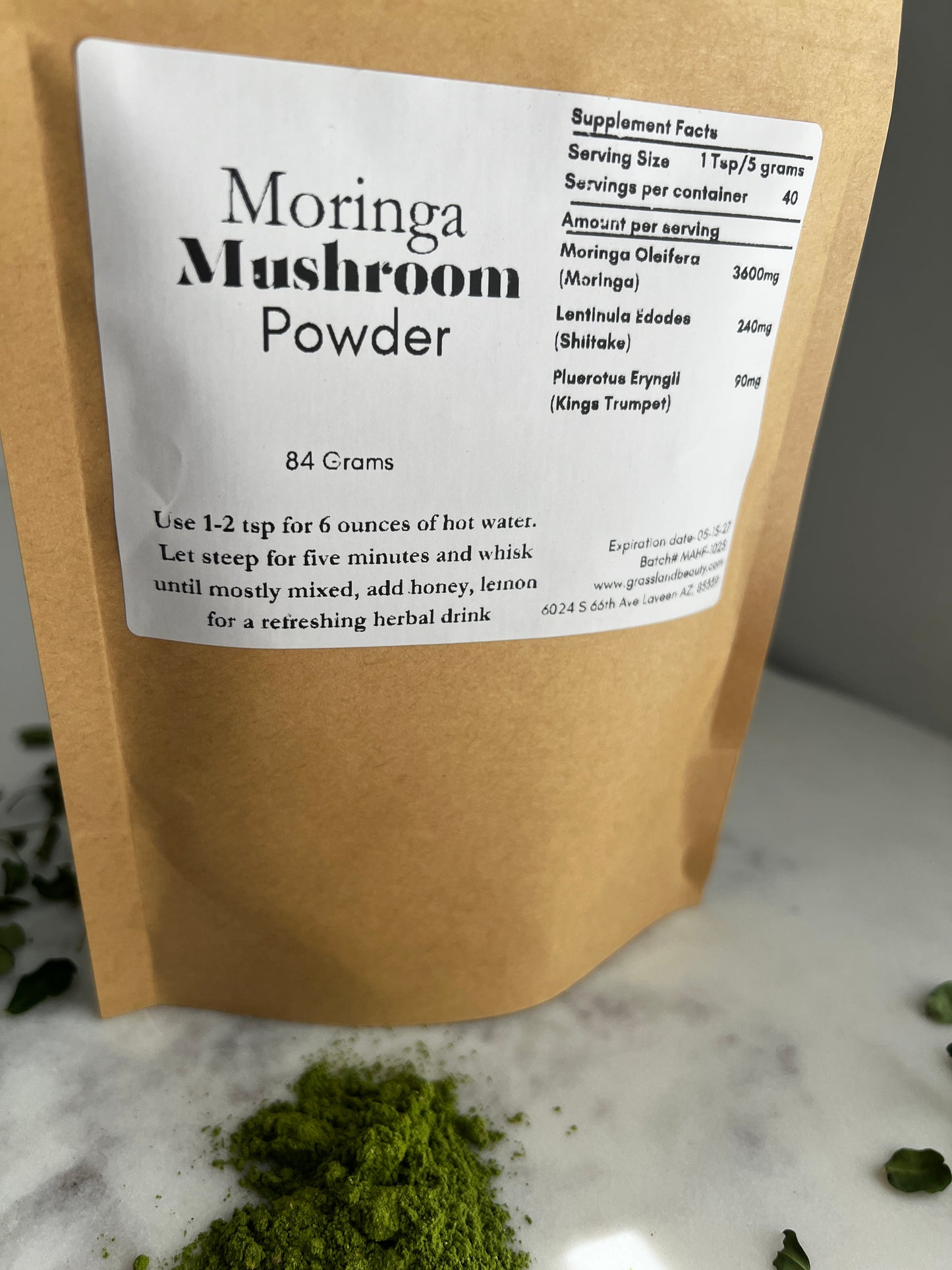 Moringa Mushroom Powder