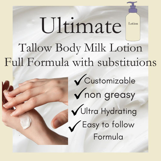 Tallow Milk Lotion Formula