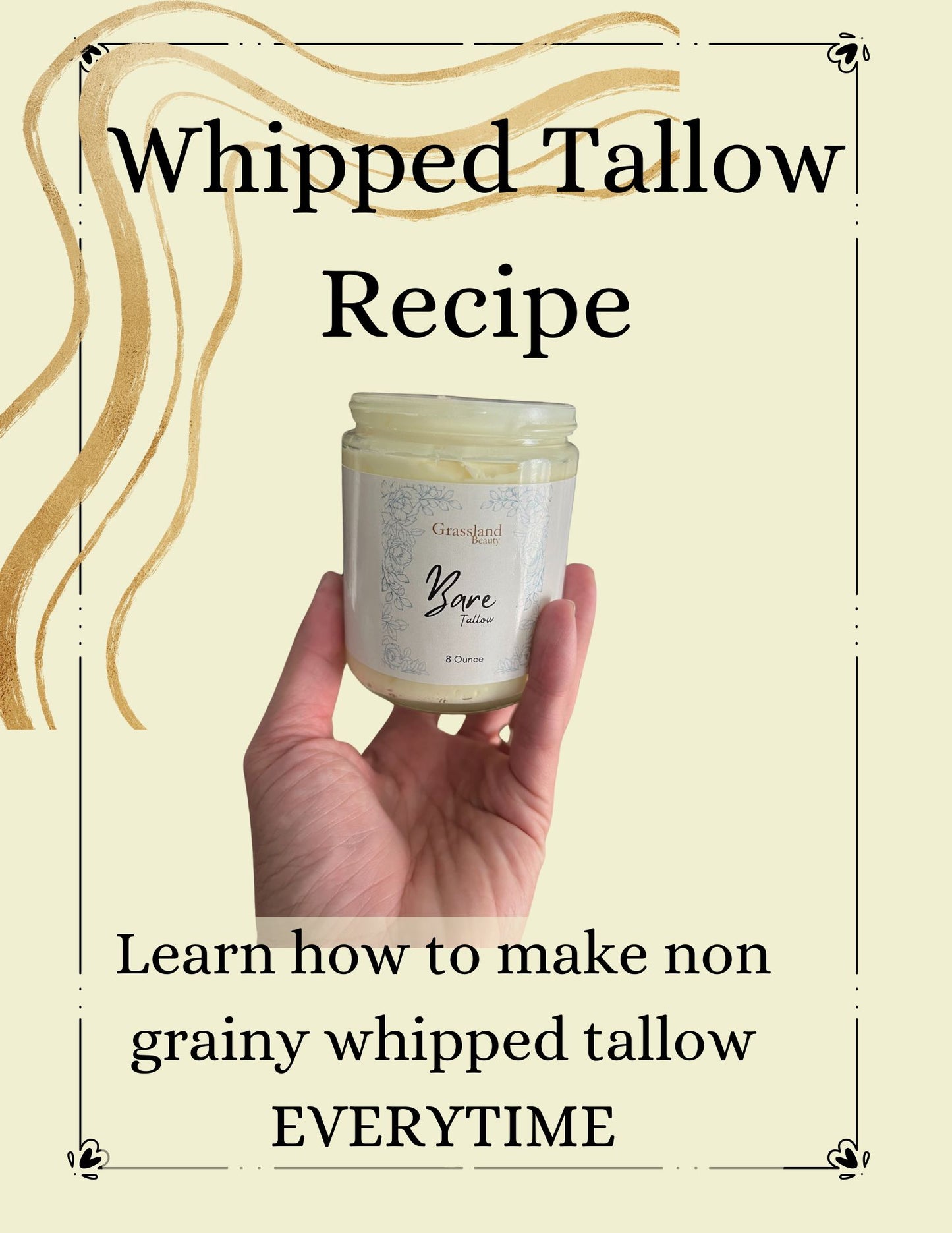 Whipped Tallow Instructional & Recipe