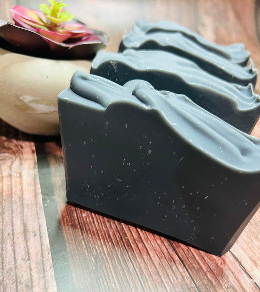 Peppermint Activated Charcol Soap (Essential oil only)